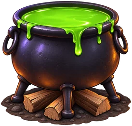 Halloween cauldron